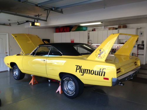 1970 plymouth roadrunner superbird / highly documented / all numbers car
