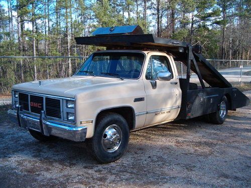 1986 gmc sierra classic*silverado ramp truck *2 car hauler*chevy 454 *dually