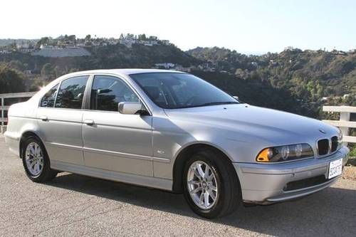2003 a+~accident free~low mileage bmw 525i sedan automatic silver luxury car