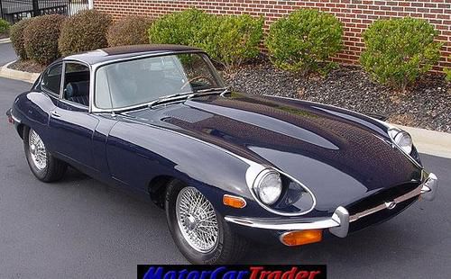 1969 jaguar e-type coupe, restored, beautiful color combination, great car, look