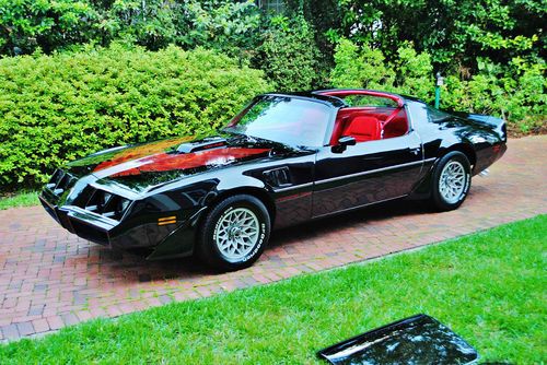 None finer just 22.013 miles 81 pontiac trans am t-tops black / red loaded mint