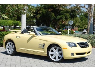 2005 chrysler crossfire roadster limited "classic yellow" htd leather 3.2l v6