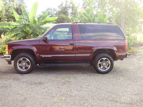 1998 chevrolet tahoe lt 2dr.4wd blazer,leather,loaded.rust free,very clean,nice.