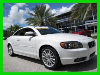 08 white t-5 c-70 2.5l i5 automatic hard-top convertible *heated leather seats