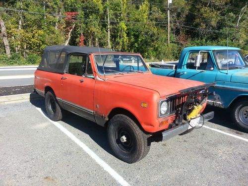 1973 scout ii 304 barn find, original plow, softtop, new tires