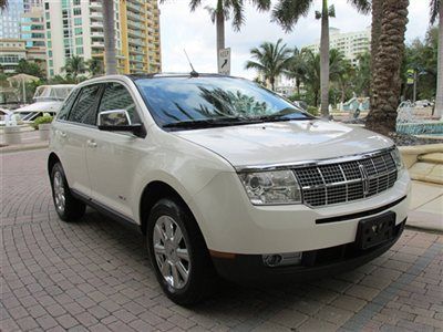 Lincoln mkx awd pearl white climate seats very sharp