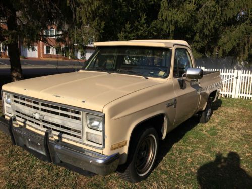 1986 chevrolet chevy truck swb short box bed 350 really unmolested drive restore