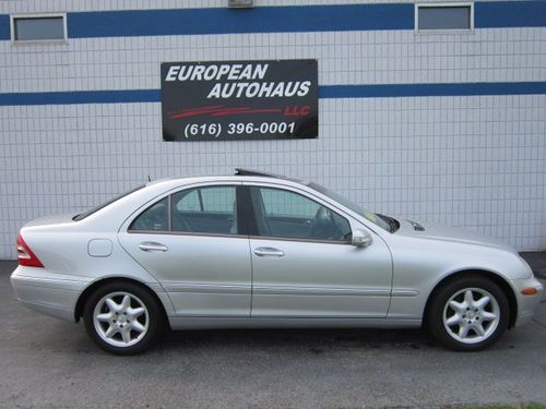 2003 mercedes benz c240 silver with grey leather  very clean fully serviced