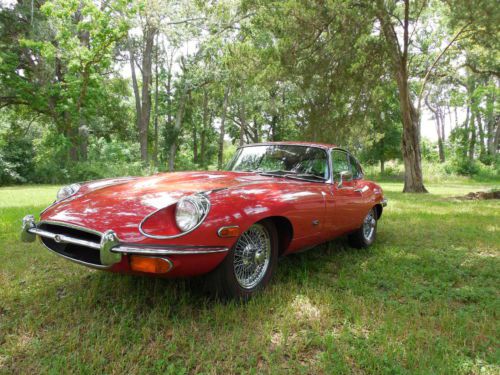 1971 jaguar e-type fhc (true coupe) red original