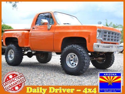 Classic chevy 4x4 stepside lifted 4wd shortbed off road auto