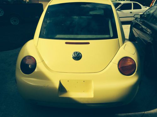 2001 volkswagen new yellow bug beetle gls low miles! leather seats!