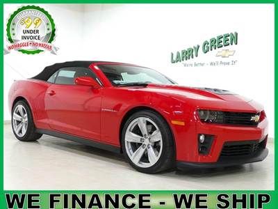 Zl1 new convertible 6.2l back-up camera supercharged a/c alloy wheels fast red