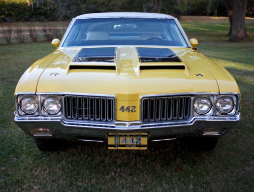 1970 442 hurst w30 custom order sebring yellow incomparable concours quality