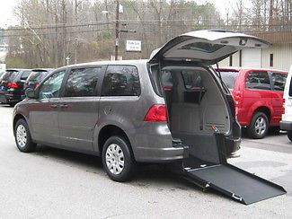 2010 gray handicap wheelchair accessible rear entry van!