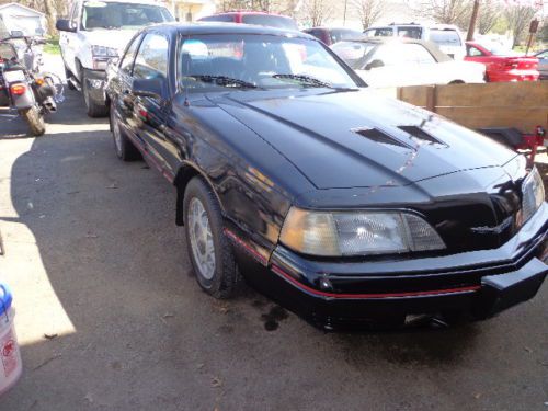 1987 ford thunderbird turbo coupe 5 speed cheap no reserve!!!