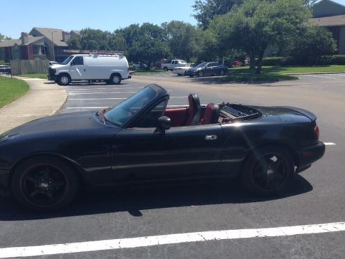 Black limited edition miata, beautiful red leather interior, great condition