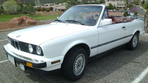 1988 bmw e30 325i convertible auto, rust-free az car-low miles- 2nd owner