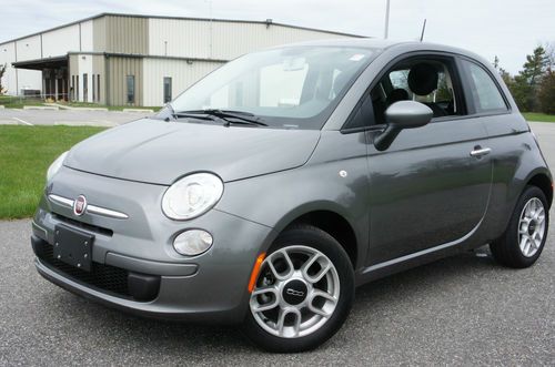2012 fiat 500 pop for sale~5 speed manual~low miles~8,414 miles~salvage title