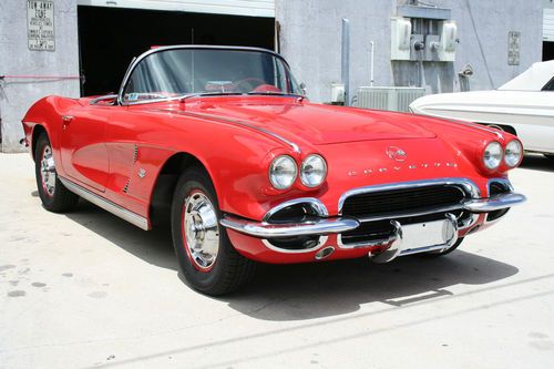 1962 corvette convertible number match 327/300hp 4-speed restored l@@@k video !