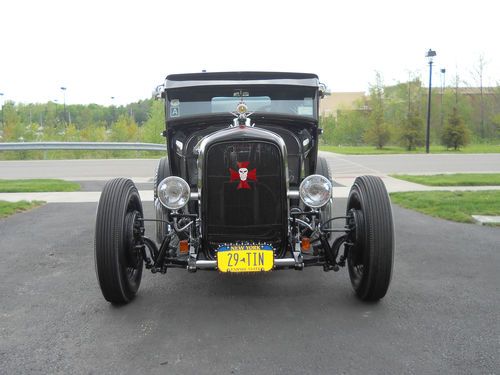 1929 ford: model a 2 door coupe 5 window-all steel