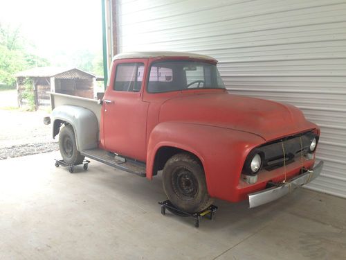 1956 ford f100 pickup truck very little rust super clean easy restoration