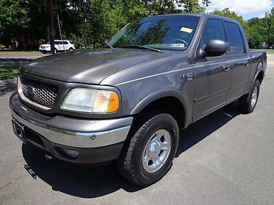 2003 ford f-150 lariat supercrew 4x4 pickup clean carfax v-8 auto no reserve