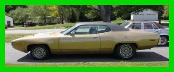 1971 plymouth super commando 440 road runner coupe v8 gold rwd automatic