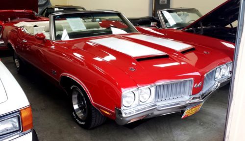 1970 oldsmobile 442 convertible-14,936 miles-1 of 549 built-factory a/c-restored