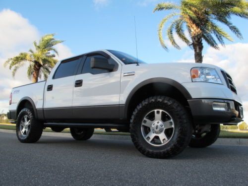 Ford f150 super crew cab 4x4 fx4 center shifter leather loaded w/ leveling kit