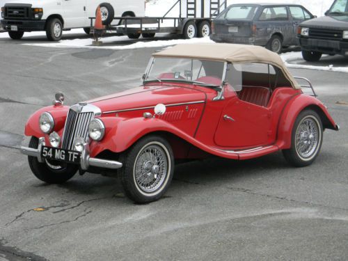 1954 mg tf roadster - rare color combination - beautiful - excellent driver