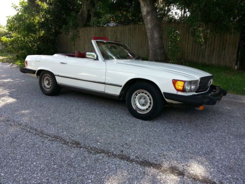 1979 mercedes benz 450 sl roadster - convertible / removable hard top