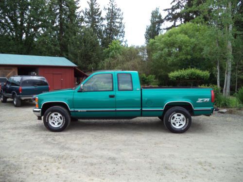 1994 chevrolet z71 silverado c/k1500 4wd ext cab,rust free,adult owned,nonsmoker
