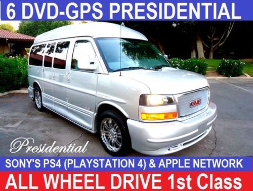 First class presidential, 6 dvd,gps,rvc,custom conversion van , all wheel drive