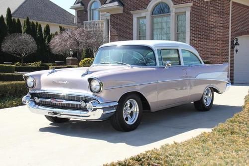 1957 chevy rare dusk pearl restored sweet rust free