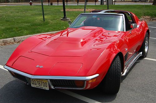 1972 corvette stingray t-top, 3rd owner 88678 original miles