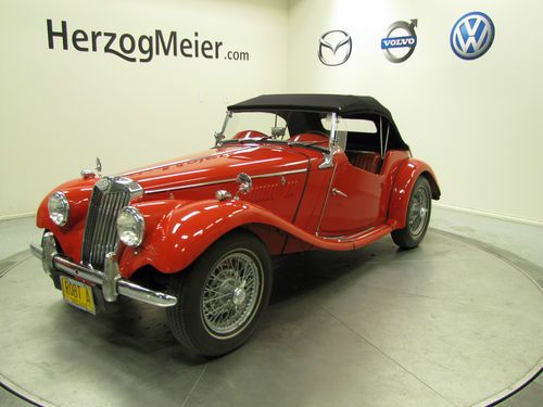 1954 mg t-series red convertible