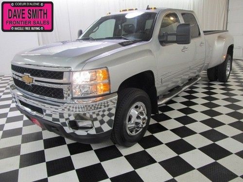 2011 crew cab long box heated leather tint tow hitch and gooseneck tube steps