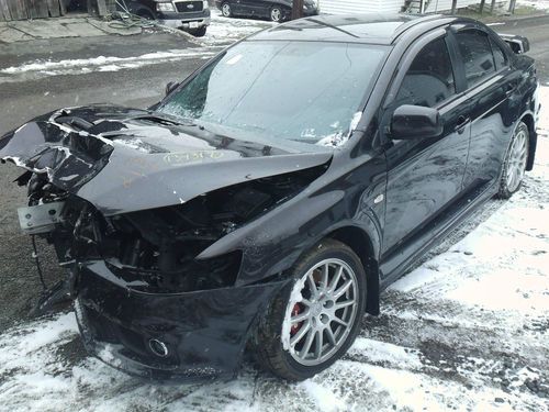 2008 lancer evolution gtr turbo 6 speed wrecked rebuildable salvage no reserve