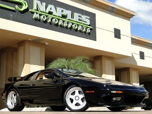 99 lotus esprit v8 twin turbo - black / tan - 350 horsepower! affordable exotic!