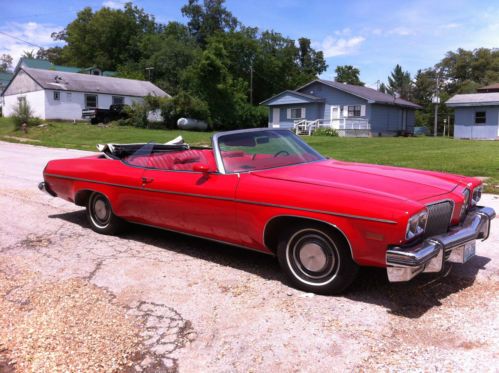 1974 olds.delta 88 convertible, tudor, red, 454, all new parts, clean!