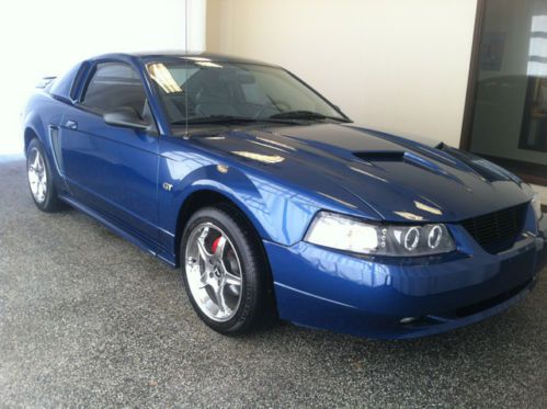 2000 ford mustang gt blue manual transmission
