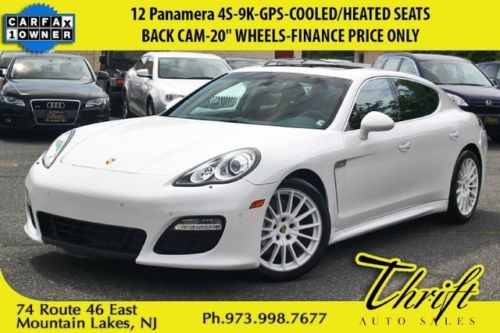 12 panamera 4s-9k-gps-heated/cooled seats-back cam-park aid-finance price only