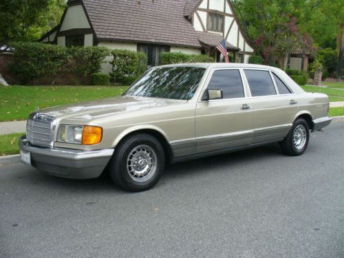 Rare 1985 mercedes benz 500 sel 1 year for this model  abs/ air bag must see