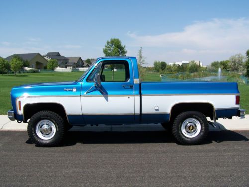 Rare!!!  original!!!!!  1977 chevrolet 4x4 shortbox cheyenne 10  only  2 owners