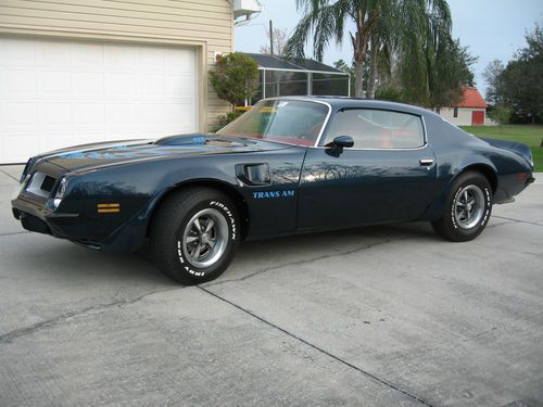 1974 pontiac transam with 455/250 hp l75 matching numbers engine