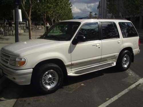 1998 ford explorer limited, awd, 4d, white, 5.0l v8