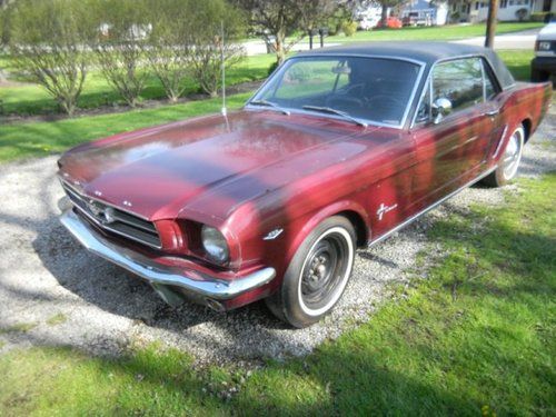1965 ford mustang 2d coupe vinyl top 289cu v8 - 71,000 original miles