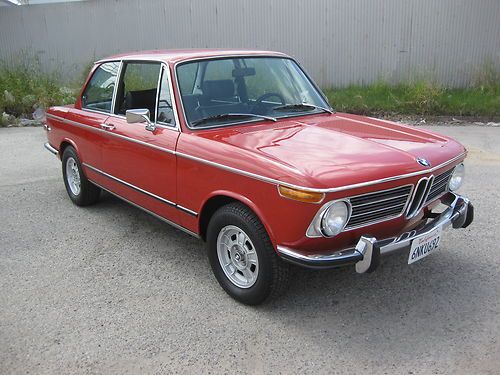 1972 bmw 2002tii verona red / xlnt collector quality / 5 speed