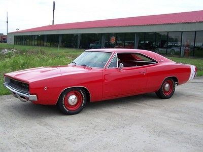 1968 red dodge charger rt
