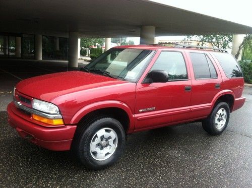 2002 chevy blazer ls 4x4 - only 50,000 miles - gorgeous - no reserve- 1 owner